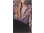 Tissu maille viscose multi couleurs