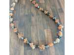 Collier en perles naturelles chips et hématite