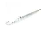 Isotoner Parapluie Droit PVC Manuel Bords Blancs