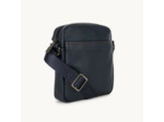 Lancaster Soft Vintage Mini Sacoche Homme 320-24 Bleu Foncé Camel