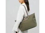 Lancaster Smart Kba Grand Sac Cabas Porté Épaule 516-31 Kaki Taupe