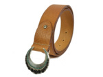 Berthille Ceinture Missouri Cuir Ajustable Gold Turquoise