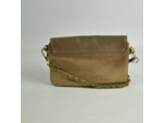 Mila Louise Odile RX Pochette Cuir Paillette Bronze Fossil