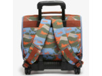 Caméléon Rétro Cartable A Roulettes 35cm Orange Dino