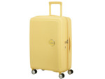 American Tourister Sound Box Spinner 67 cm Valise Cabine Trolley 4 Roues Jaune Pastel