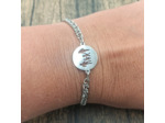 Bracelet- chaîne famille en acier inox