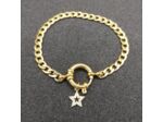 Bracelet grosse chaîne étoile/doré