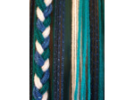 Attrape rêves prénom personnalisable, bleu pétrole,  bleu roi, blanc