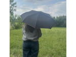 Piganiol x Noix D'arec Parapluie Pliant Pour Femme Noir / Biais Léopard