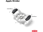 OXO Good Grips – Coupe-pommes - Coupe-fruits en inox, trancheuse manuelle - Noir et blanc