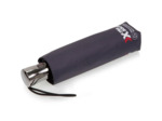 Isotoner Alpha X-Tra Parapluie Pliant Gris Liseré