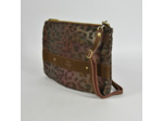 Mila Louise Nina SL2 Effet Panthère Sac et Pochette Chataigne