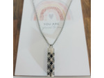 Collier aromathérapie avec pendentif diffuseur fleur de vie