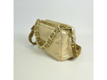 Mila Louise Mama PG2 Sac Trotteur Toile Garnie Cuir Ambre