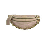Mila Louise Petra W Sac Banane Cuir Tressé Rosée