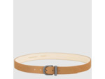 Longchamp Le Roseau Ceinture Ajustable En Cuir Noix