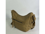 Farfouillette Grand Sac Banane Similicuir Grainé Sable