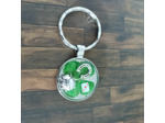 Porte-clés rond porte bonheur