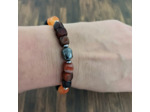 Bracelet bouddha agate/hématite