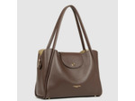 Lancaster Ida Double Sac Cabas Porté Epaule 470-85 Marron Or Pale