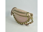 Mila Louise Petra W Sac Banane Cuir Tressé Rosée