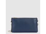 Lancaster Sierra Pochette Organisée En Cuir Grainé 138-015 Bleu Foncé
