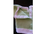 Boutons pression sur bande rose