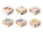 Cubes bois fruits + poche Ananas