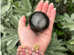 SPHÈRES EN OBSIDIENNE ARGENTÉE