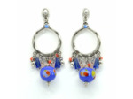 Boucles d'oreilles pampilles argentées Murano Sillage