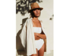L'Atelier Du Crochet Chapeau Raphia Salino Gris