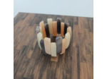 Bracelet Vita gris-rose-blanc en ivoire végétal