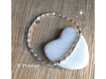 Bracelet perles striées 2,5 mm en argent 925ème
