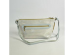 Mila Louise Zil DS Sac Trousse A Pois En Toile Irisée Azur