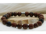 BRACELET OBSIDIENNE ACAJOU
