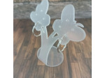 Boucles d'oreilles en acier Inox créoles 24mm Argenté