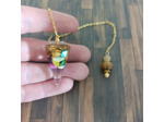 Pendule orgonite corail/œil de tigre/citrine