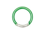 Porte clef mousqueton carabinier rond vert