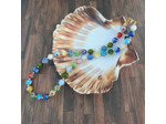 Collier de perles millefiori 8mm