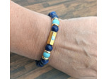 Bracelet œil porte bonheur Lapis lazuli/Turquoise