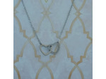 Collier en acier inoxydable 316L cœur à cœur