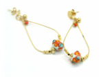 Boucles d'oreilles Aqua Coral