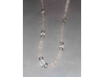 Collier cristal de roche création qualité extra 50cm