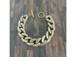 Bracelet gros maillons doré 22mm