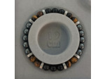 Bracelet homme hématite/œil de tigre/obsidienne/acier inox