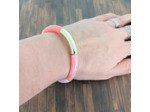 Bracelet tube tons rose doré 32mm