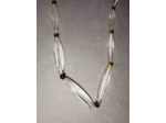 Collier Cristal de roche et oeil de tigre qualité prémium 45cm