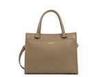 Lancaster Foulonné Double Sac Porté Main 470-63 Taupe In Or