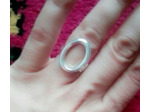 Bague en argent cercle O ouvert