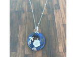 Pendentif Lapis lazuli fleur de nacre